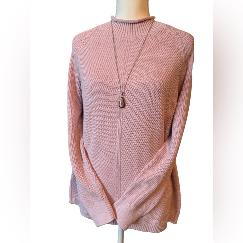 LL Bean Women's Cotton Sweater Funnelneck